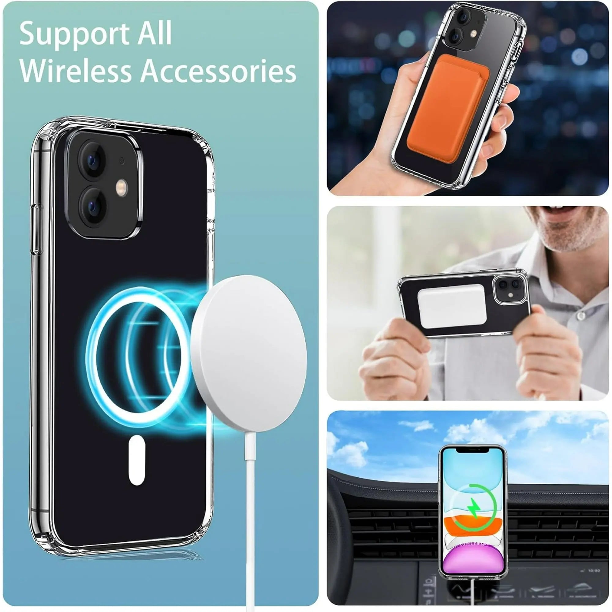 Entronix Apple iPhone 11 [Magnetic-Compatible] Crystal Clear Case - Sturdy - Entronix