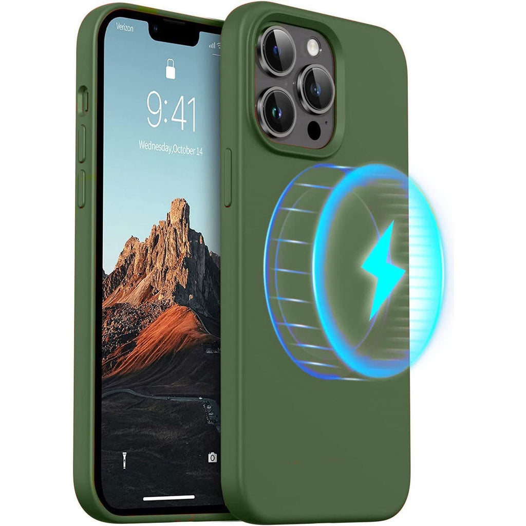 i13 Pro Max MS Silicone - Green