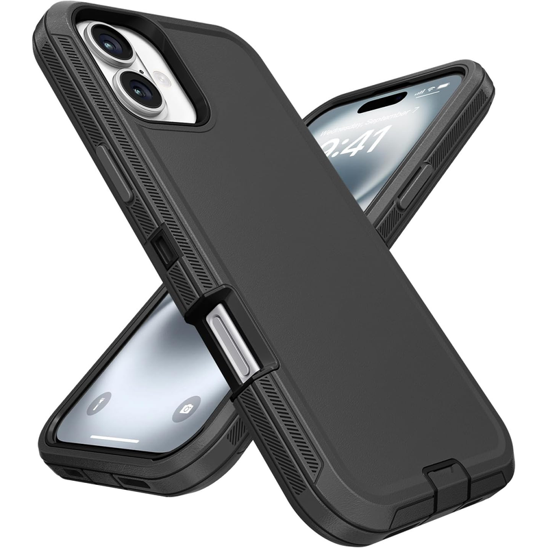 Entronix Bundle Compatible with iPhone 17 - Heavy Duty Case & 1 Clear Screen Protector - Entronix
