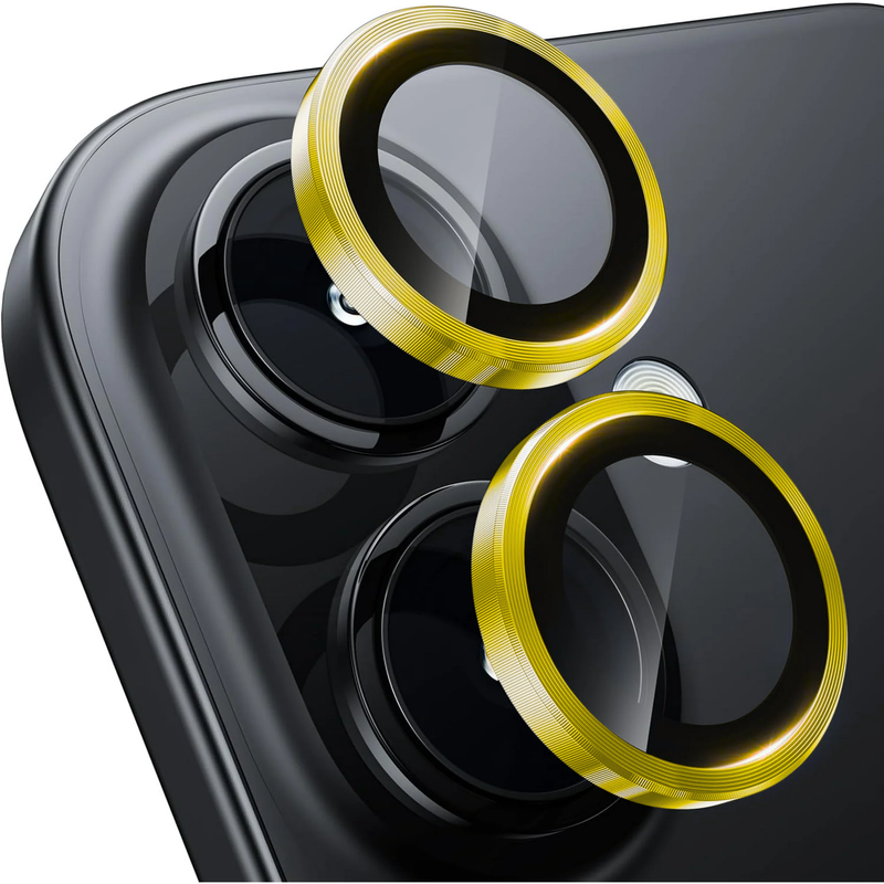 Entronix Camera Lens Protector Compatible with iPhone 16/16 Plus - Luxury Metal