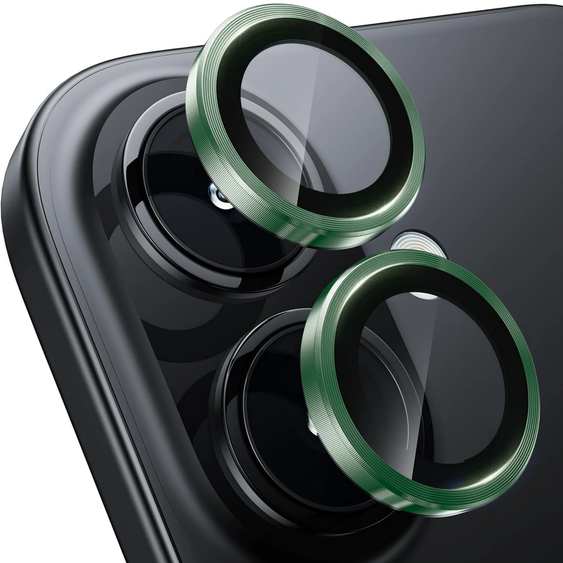 Entronix Camera Lens Protector Compatible with iPhone 16/16 Plus - Luxury Metal