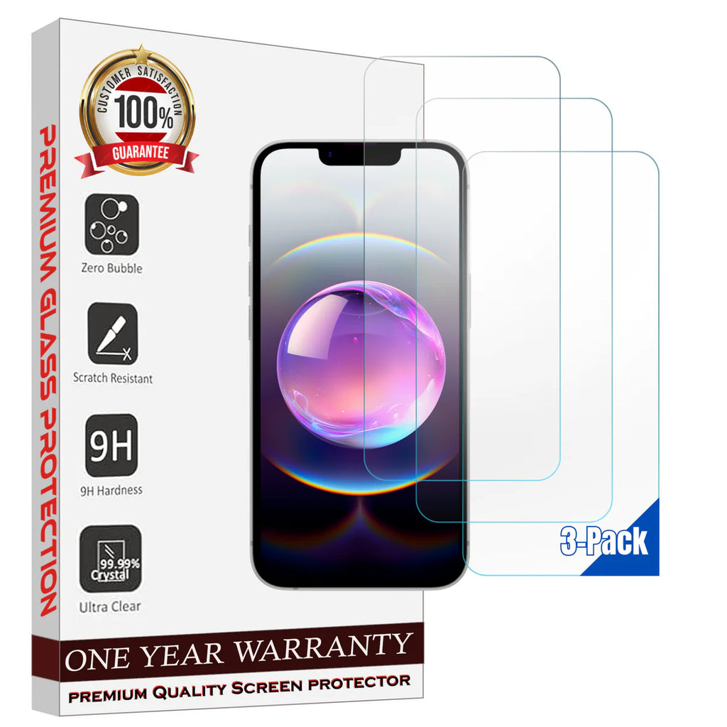 Entronix Clear Screen Protector Compatible with iPhone 16E - 3-Piece Combo