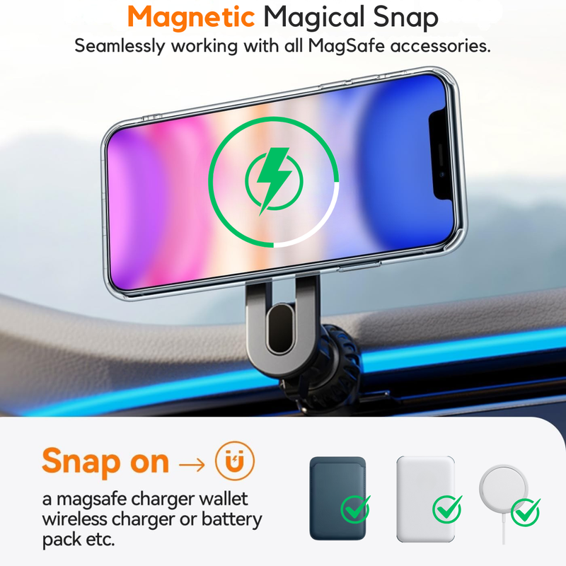Entronix Bundle Compatible with iPhone 17 - [Magnetic] Clear Case, 1 Clear Screen Protector & 1 Camera Lens Protector