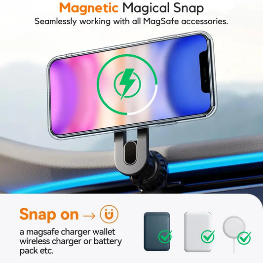 Entronix Bundle Compatible with iPhone 17 - [Magnetic] Clear Case, 1 Clear Screen Protector & 1 Camera Lens Protector - Entronix