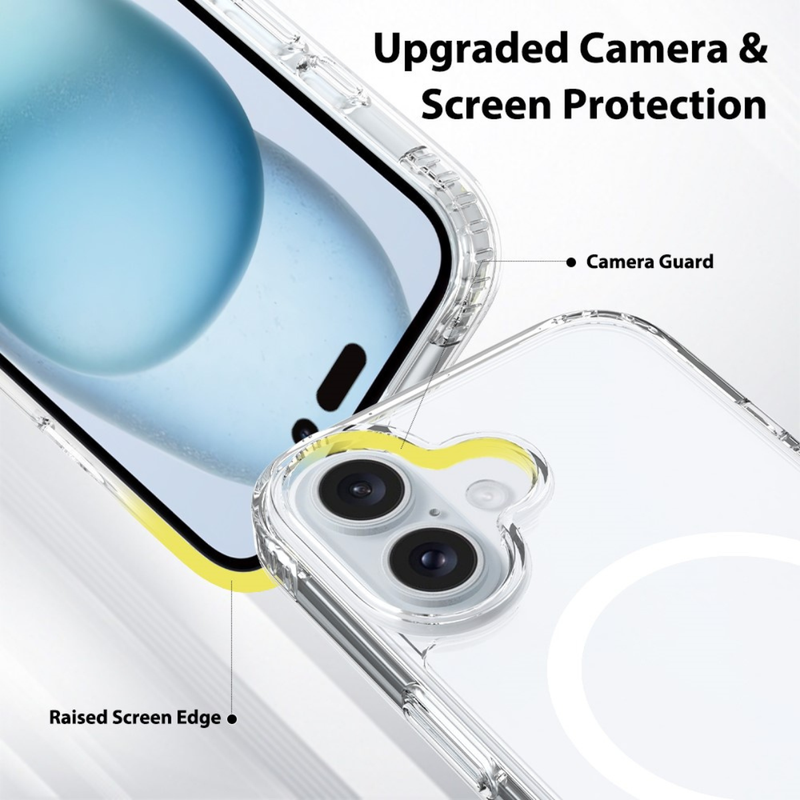 Entronix Bundle Compatible with iPhone 17 - [Magnetic] Clear Case, 1 Clear Screen Protector & 1 Camera Lens Protector - Entronix