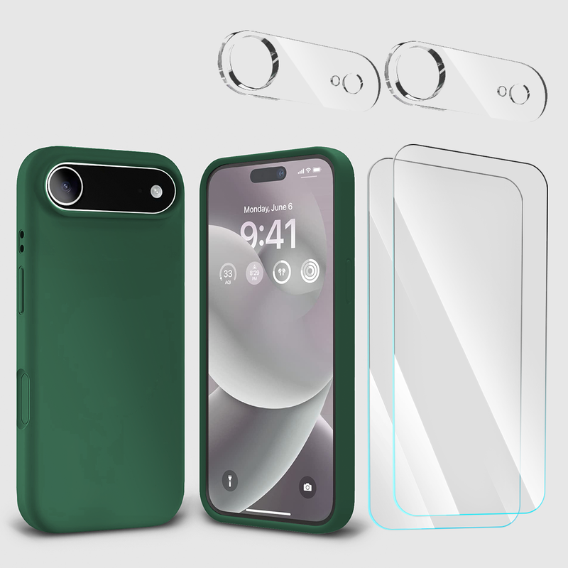 BUi17AirSiliconeGreen2TGClear2Cam