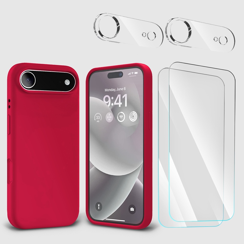 BUi17AirSiliconeRed2TGClear2Cam