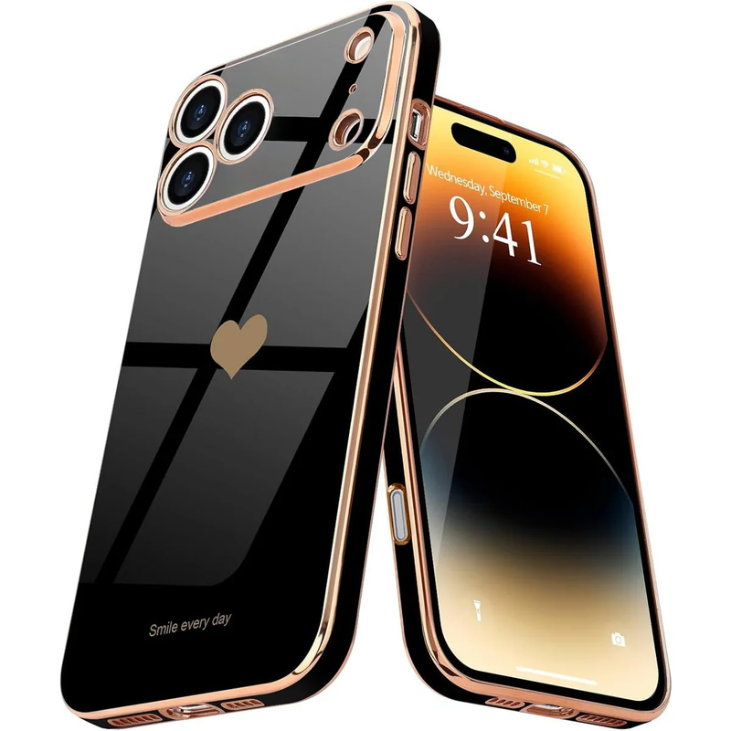 i17 Pro Max Heart - Black