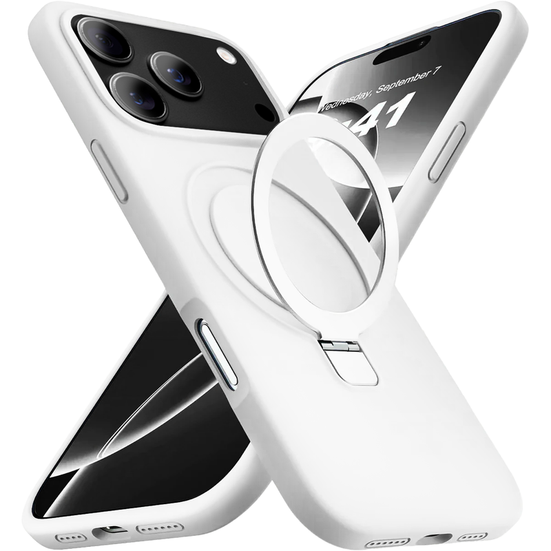 i17 Pro Max MS Silicone Ring - White