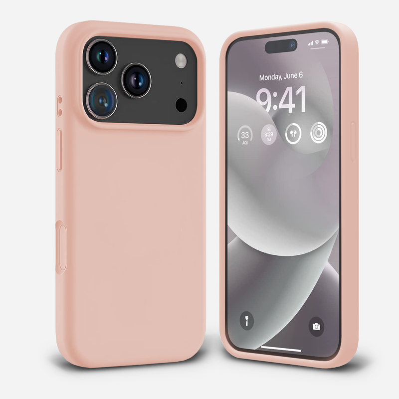 i17 Pro Max Silicone - Rose Gold