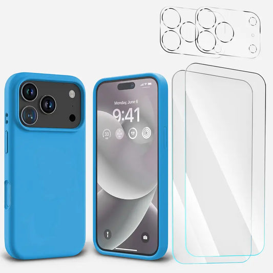 BUi17ProMaxSiliconeAqua2TGClear2Cam
