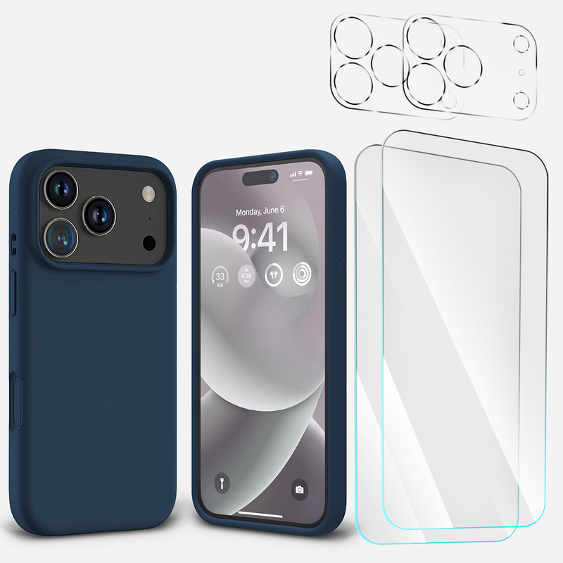 BUi17ProMaxSiliconeNavy2TGClear2Cam