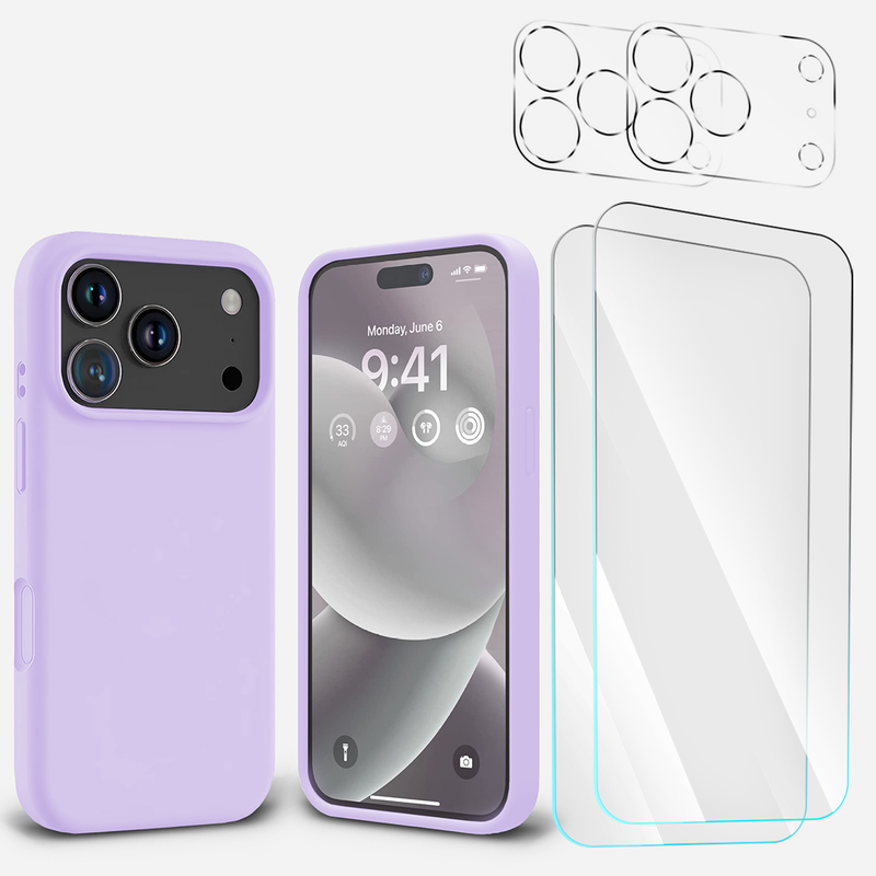 BUi17ProMaxSiliconePurple2TGClear2Cam