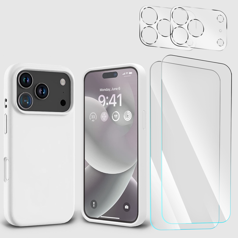 BUi17ProMaxSiliconeWhite2TGClear2Cam