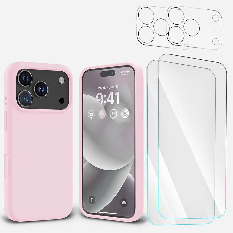 BUi17ProMaxSiliconeLightPink2TGClear2Cam