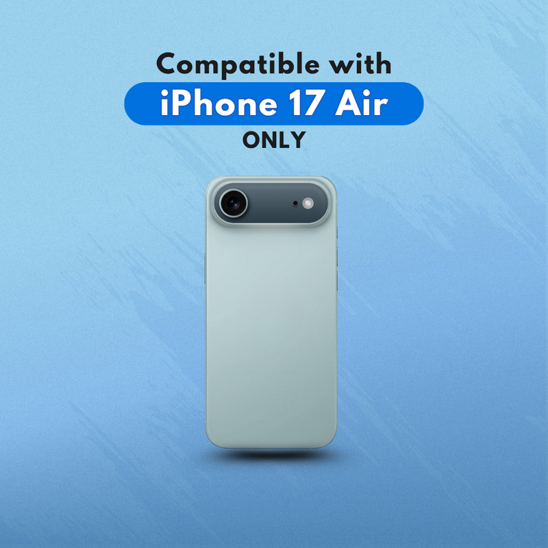 Entronix Bundle Compatible with iPhone 17 Air - [Magnetic] Glitter Clear Case, 2 Clear Screen Protector & 2 Camera Lens Protectors - Entronix