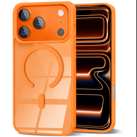 Entronix [Magnetic] Case Compatible with iPhone 17 Pro Max - [Clear Back] Soft Matte Frame - Entronix