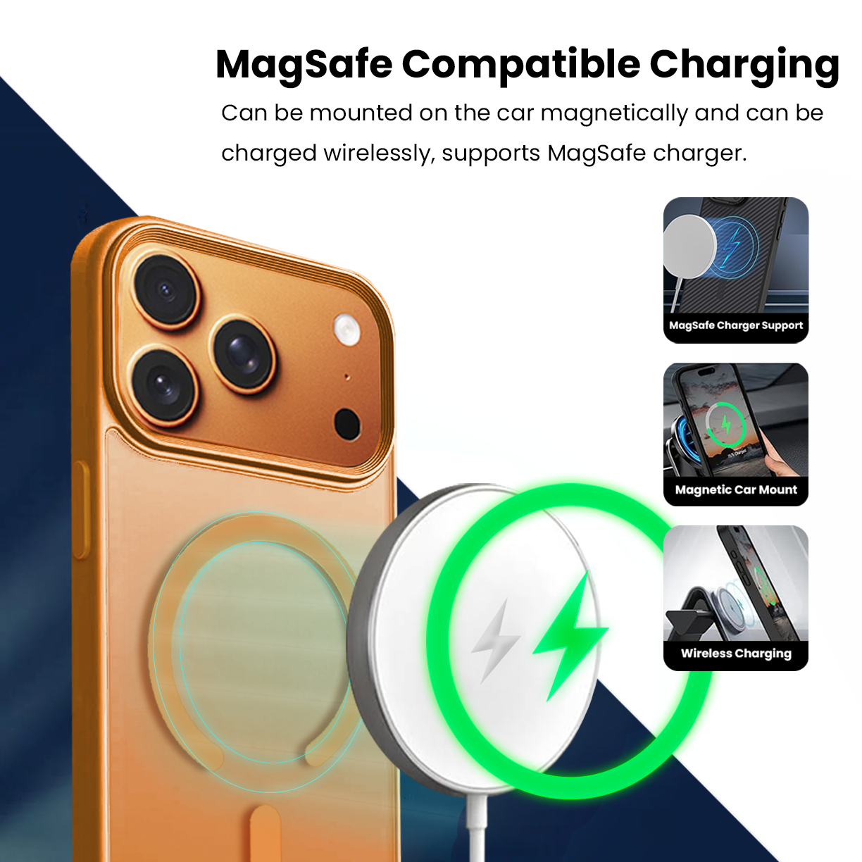 Entronix [Magnetic] Case Compatible with iPhone 17 Pro Max - Translucent Frosted Matte - Entronix
