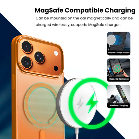 Entronix [Magnetic] Case Compatible with iPhone 17 Pro Max - Translucent Frosted Matte - Entronix