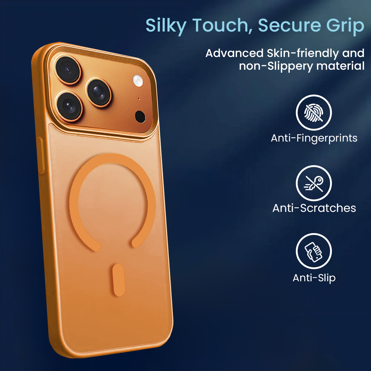 Entronix [Magnetic] Case Compatible with iPhone 17 Pro Max - Translucent Frosted Matte - Entronix