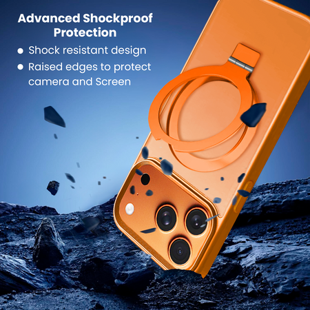 Entronix [Magnetic] Case Compatible with iPhone 17 Pro Max - Translucent Frosted Matte Gripstand - Entronix