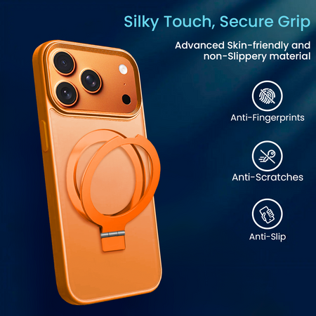 Entronix [Magnetic] Case Compatible with iPhone 17 Pro Max - Translucent Frosted Matte Gripstand - Entronix