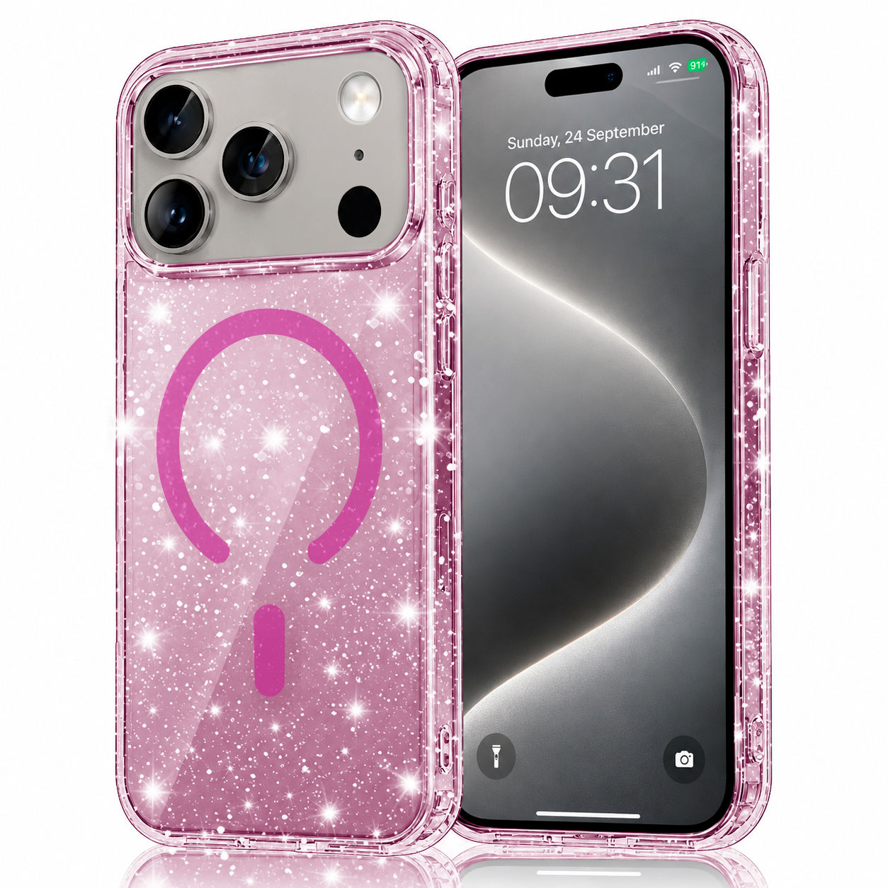i18 Pro Max MS Glitter - Pink