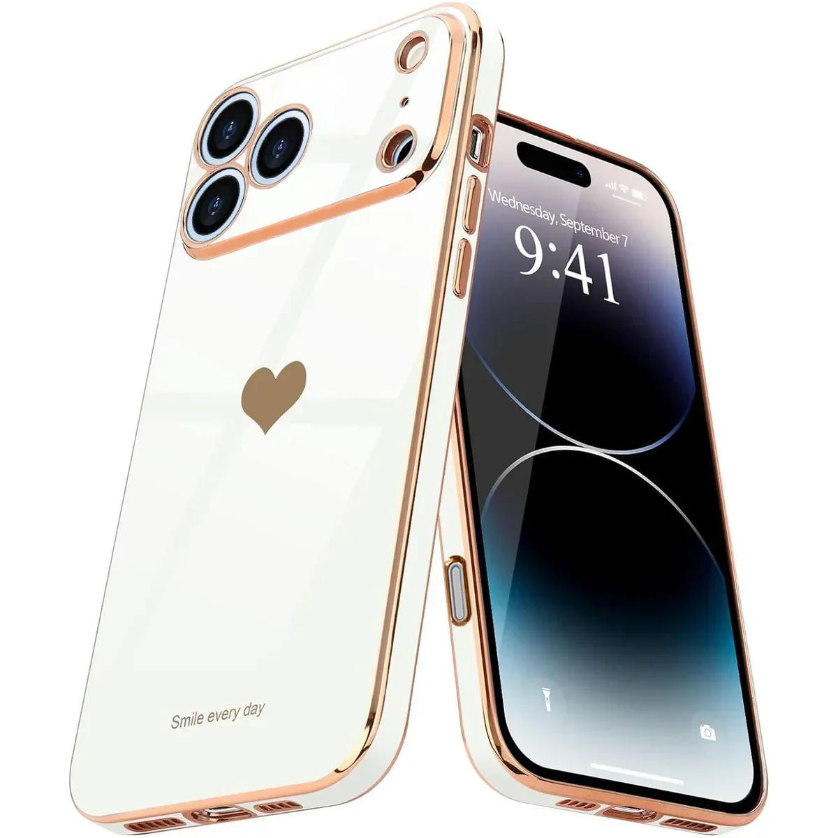i18 Pro Max Heart - White