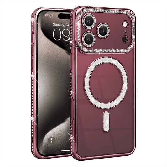 i18 Pro Max MS Crystal - Burgundy