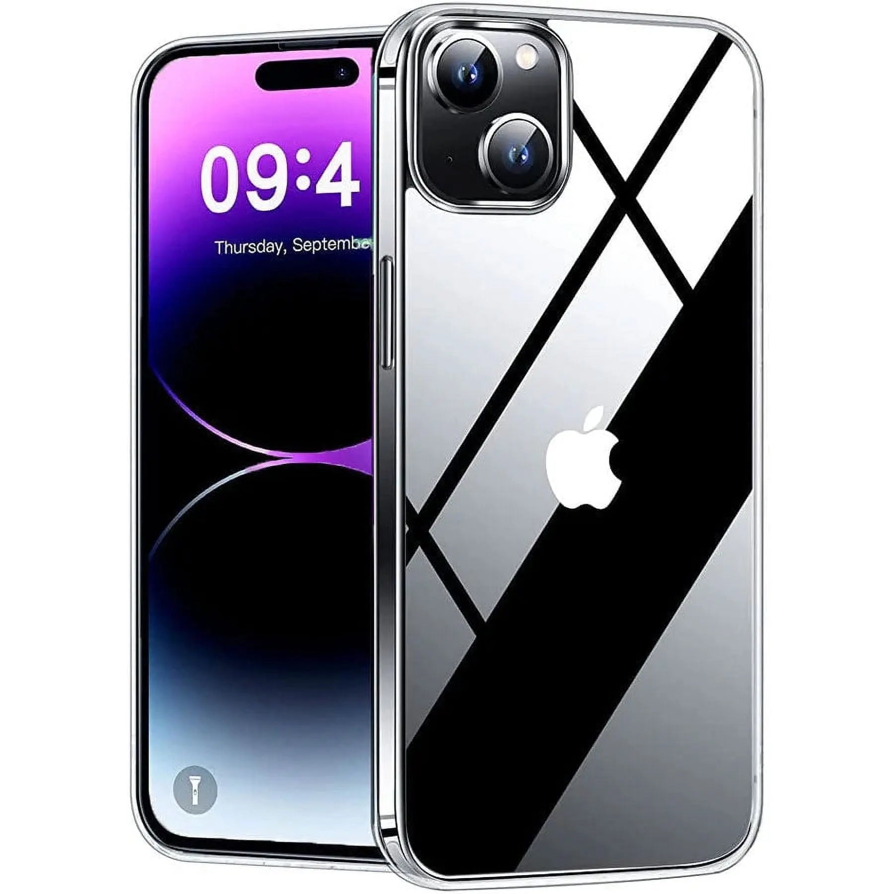 Entronix Case Compatible with iPhone 14 - [Hard Back] Slim Clear - Entronix