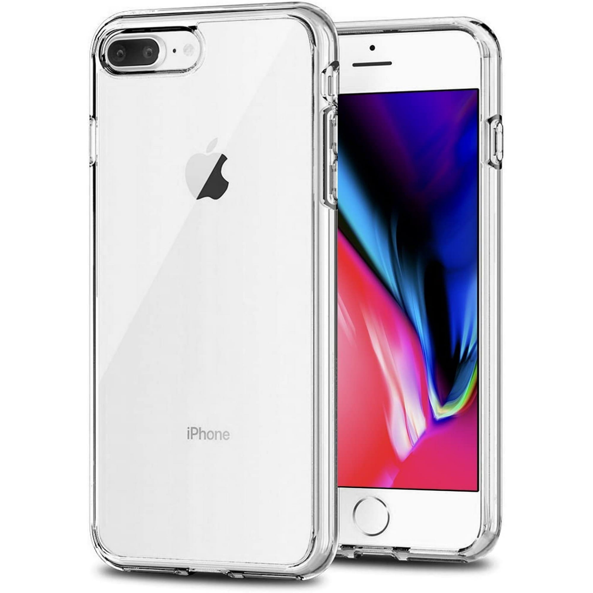 Entronix Case Compatible with iPhone 7 Plus/8 Plus/6 Plus/6s Plus - [Hard Back] Slim Clear