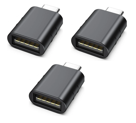 Adapter USBC TO USBA CC3 Black 3PK