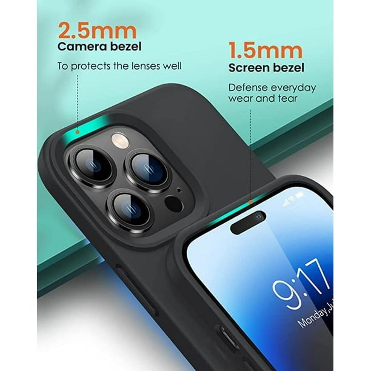 Entronix Case Compatible with iPhone 17 - Soft-Touch Liquid Silicone