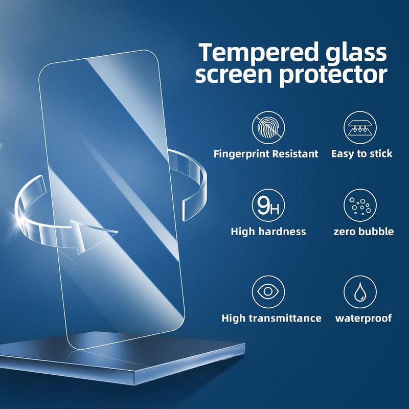 Entronix Bundle Compatible with iPhone 17 - [Hard] Glitter Clear Case & 1 Clear Screen Protector