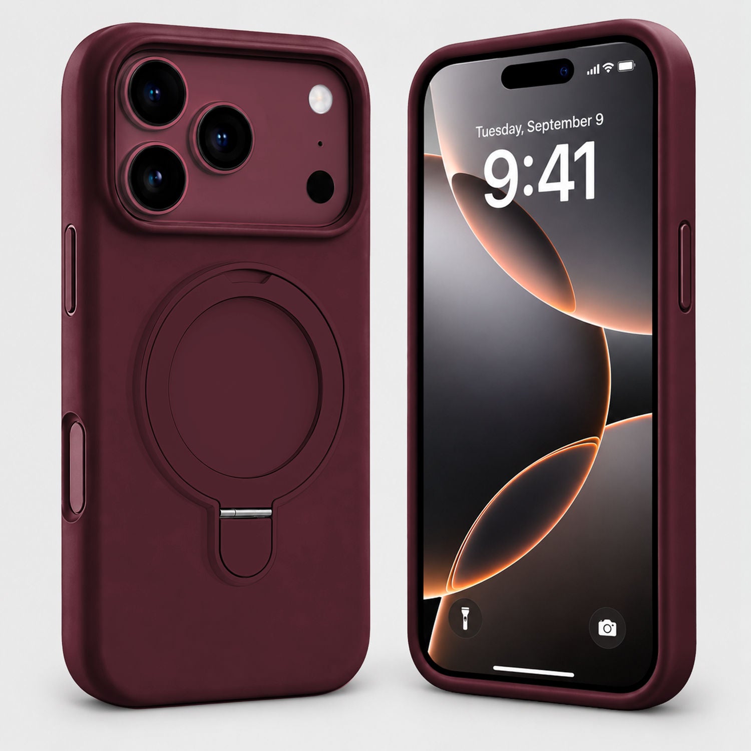 i18 Pro MS Silicone Ring - Burgundy