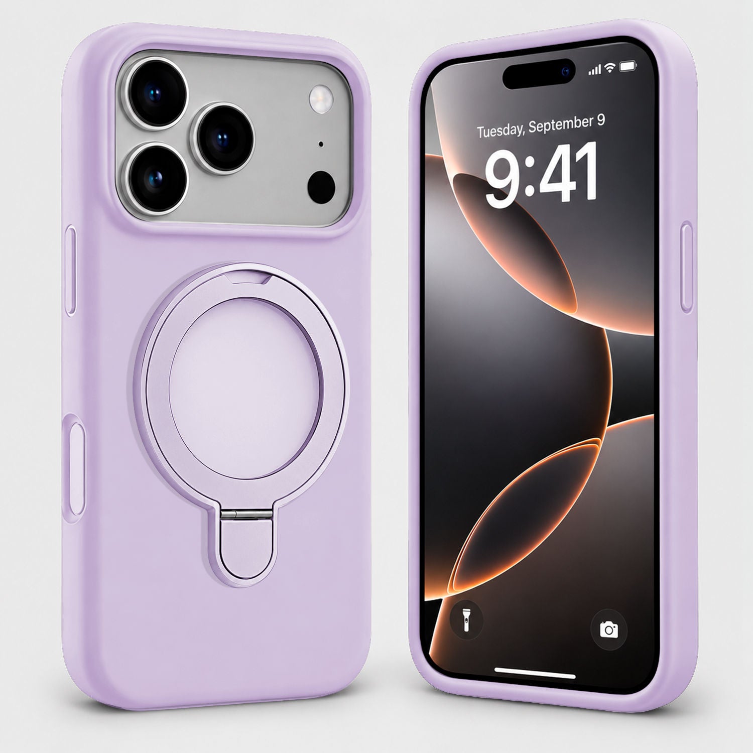 i18 Pro Max MS Silicone Ring - Purple