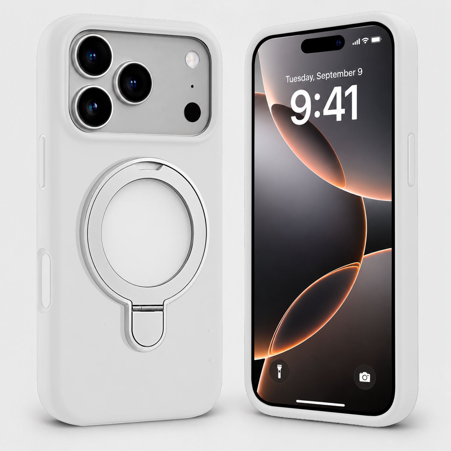 i18 Pro MS Silicone Ring - White