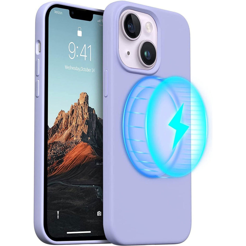 Entronix [Magnetic] Case Compatible with iPhone 13 - Soft-Touch Liquid Silicone