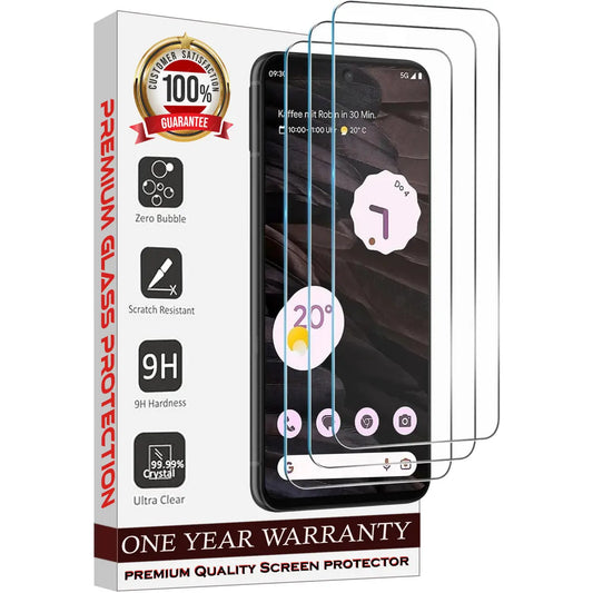 Entronix Case Tempered Glass Screen Protector Designed for Samsung Galaxy A73 Glass, Anti Scratch, Bubble Free with Easy Installation, Pack of 3 - Entro Retail