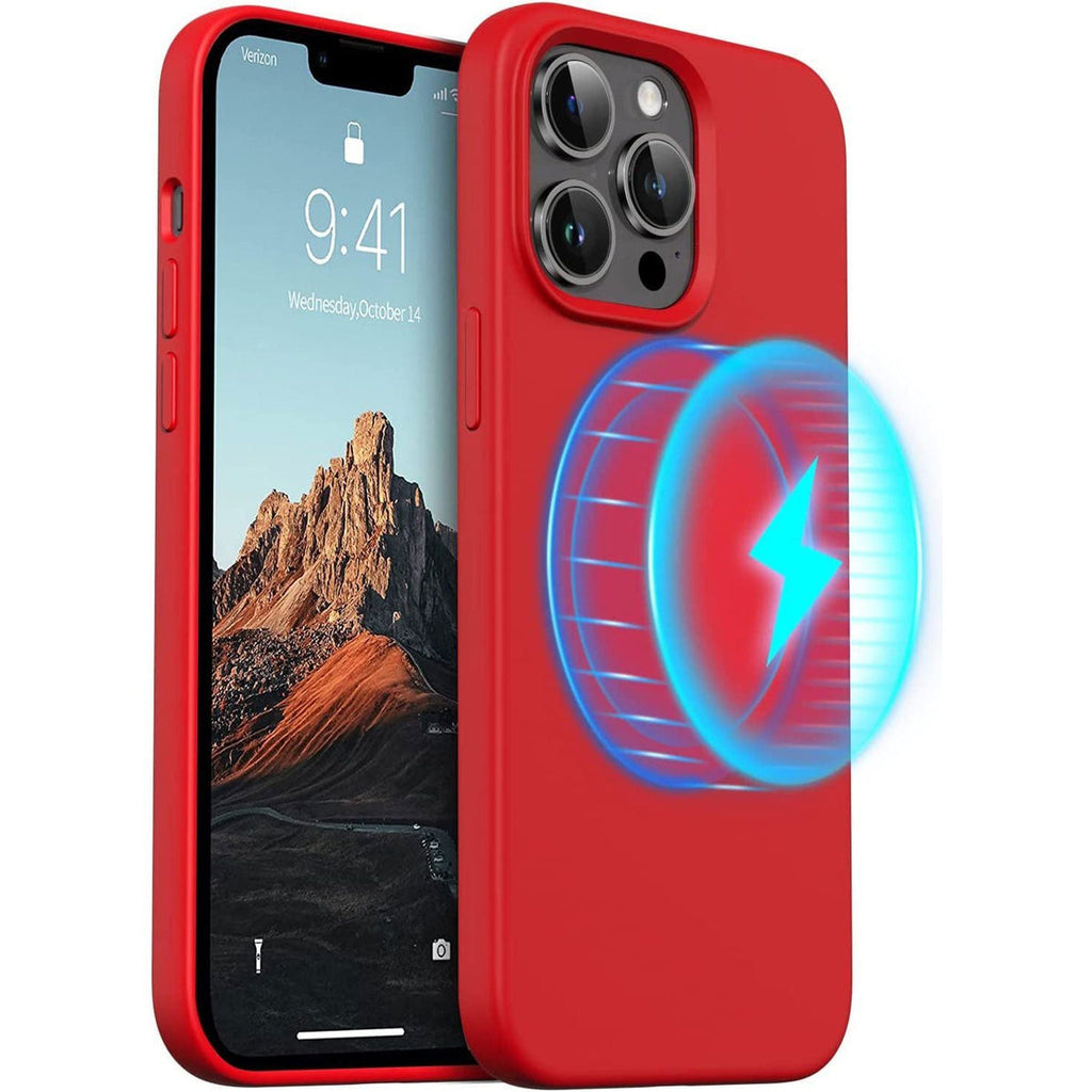 i12 Pro Max MS Silicone - Red
